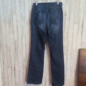 Elegant Indigo Straight Leg Jeans